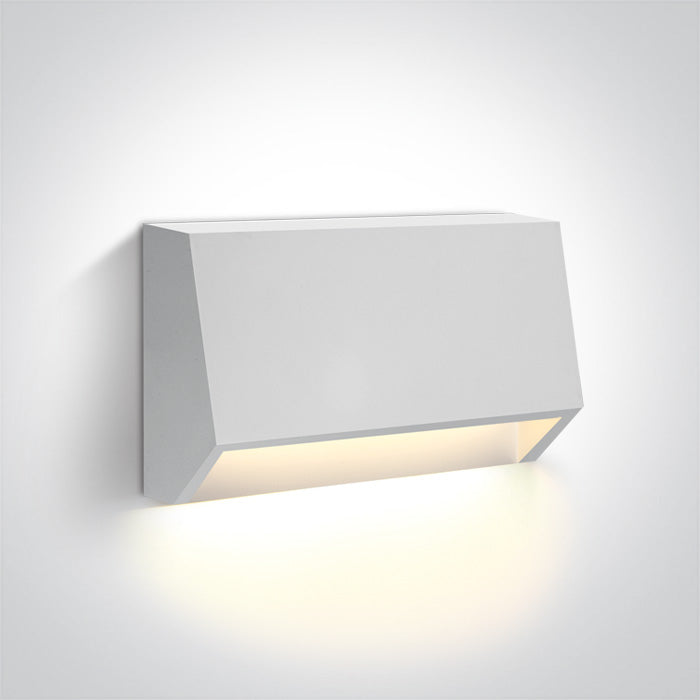 One Light 67386A/W/W WHITE LED WALL LIGHT 1,5W WW DARK LIGHT IP65 230V