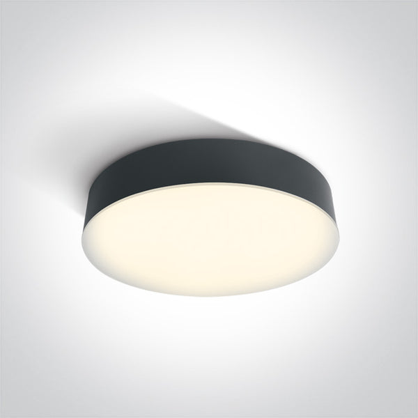 One Light 67390/AN/W ANTHRACITE LED PLAFO 21W WW IP65 230V