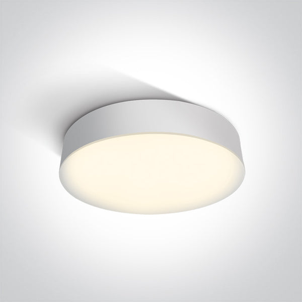 One Light 67390/W/C WHITE LED PLAFO 21W CW IP65 230V