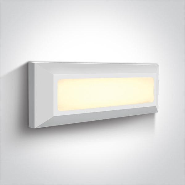 One Light 67394/W/W WHITE LED WALL LIGHT 3,5W WW IP65 230V
