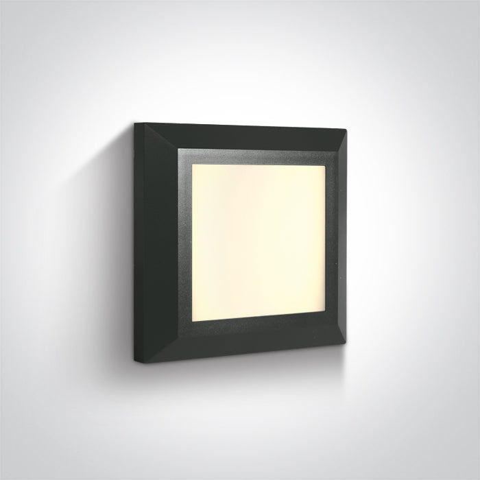 One Light 67394A/AN/W ANTHRACITE LED WALL LIGHT 3,5W WW IP65 230V