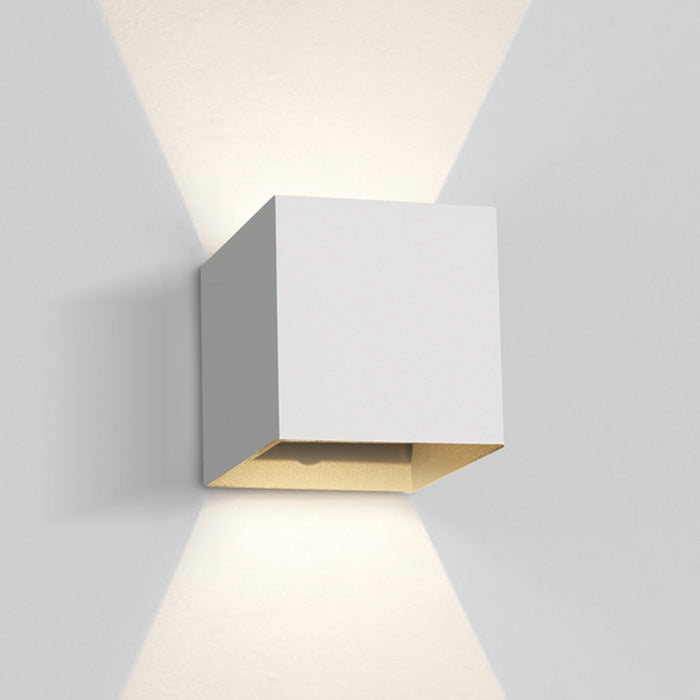 One Light 67398C/W/W WHITE WALL LED 2x3W WW IP54 DARK LIGHT 100-240V