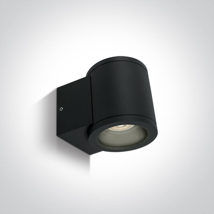 One Light 67400A/B BLACK WALL GU10 35W IP54
