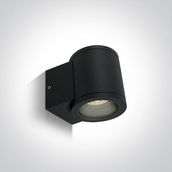 One Light 67400A/B BLACK WALL GU10 35W IP54