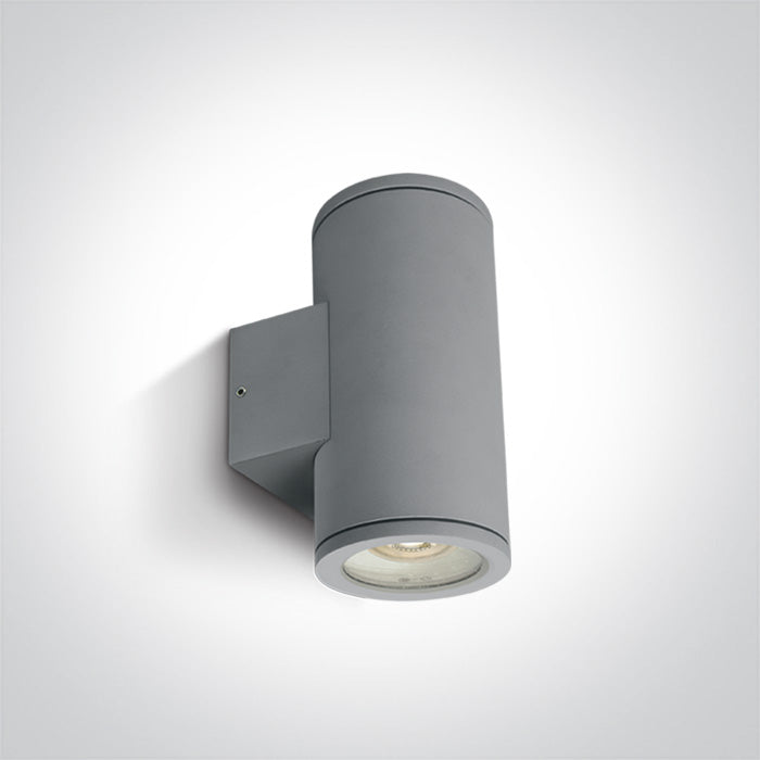 One Light 67400B/G GREY WALL GU10 2x35W IP54