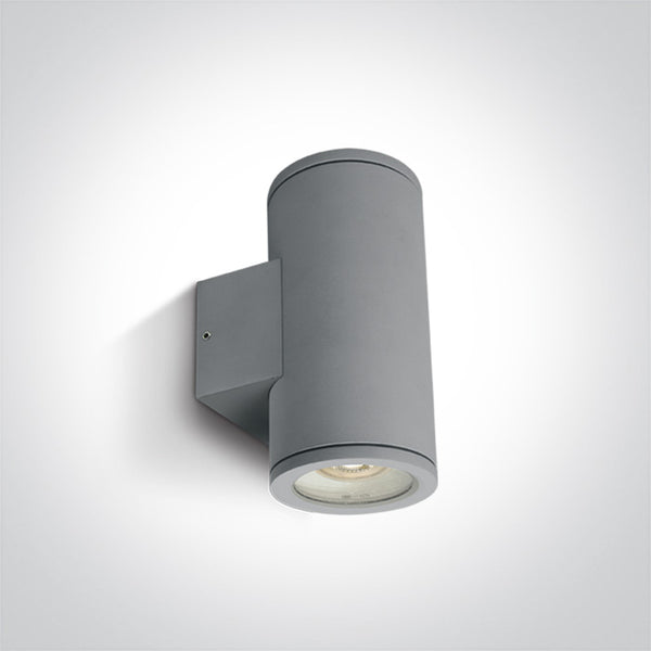 One Light 67400B/G GREY WALL GU10 2x35W IP54