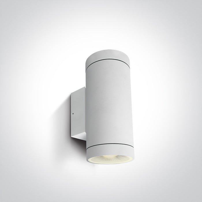 One Light 67400E/W WHITE WALL 2xPAR30 20w E27 IP65