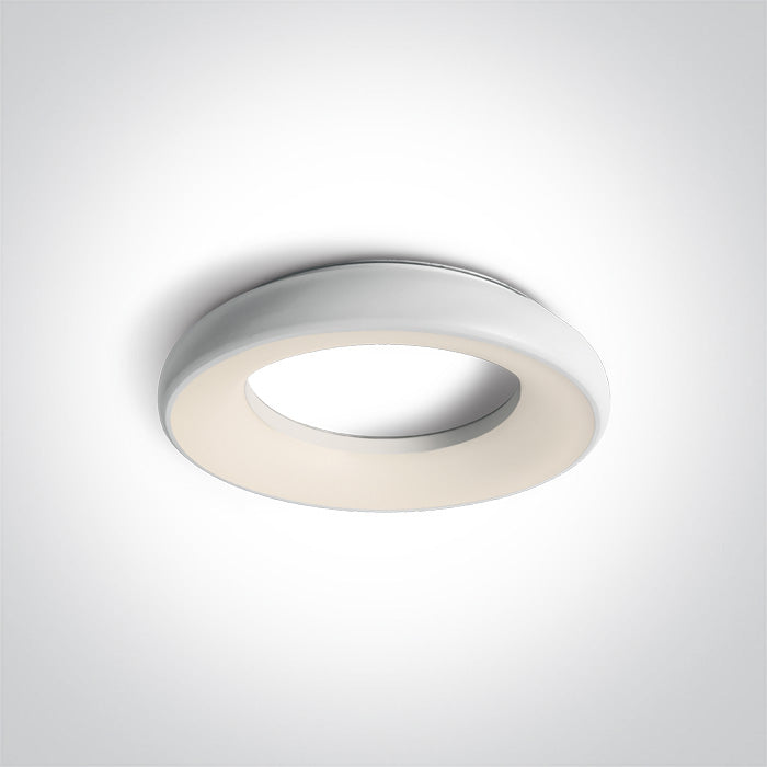 One Light 67402/W/W WHITE PLAFO LED 25W WW IP40 100-240V