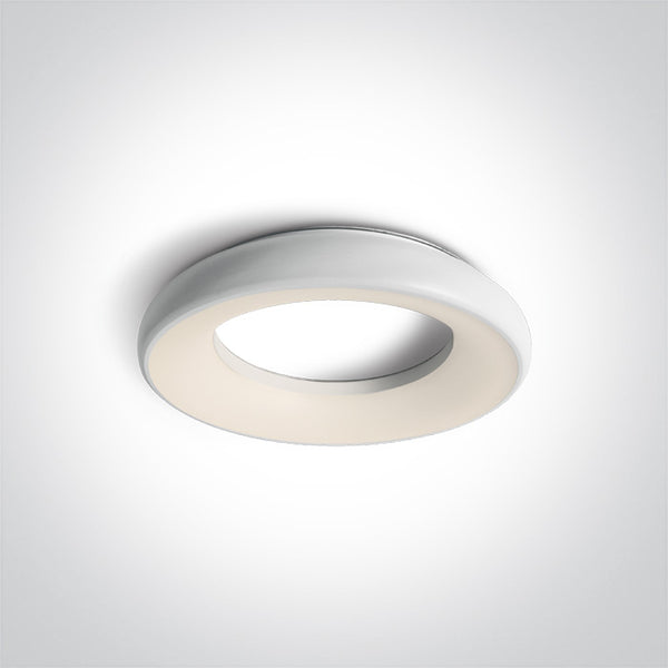 One Light 67402/W/W WHITE PLAFO LED 25W WW IP40 100-240V
