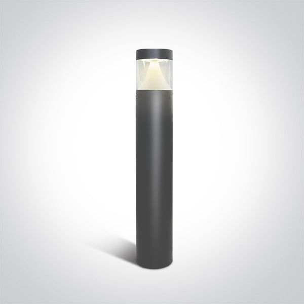 One Light 67410/AN/C ANTHRACITE LED BOLLARD 80cm 12W CW IP65 230V