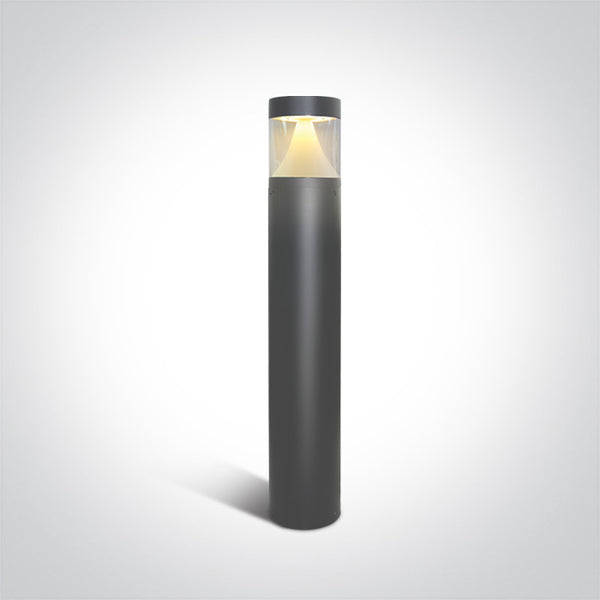 One Light 67410/AN/W ANTHRACITE LED BOLLARD 80cm 12W WW IP65 230V