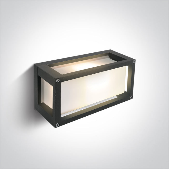 One Light 67420/AN ANTHRACITE E27 15W WALL LIGHT IP54