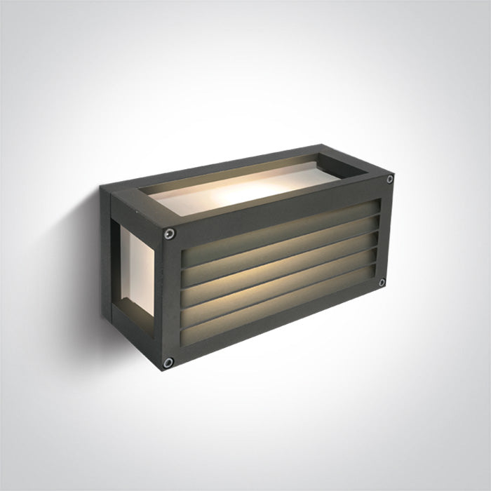 One Light 67420A/AN ANTHRACITE E27 15W WALL LIGHT IP54