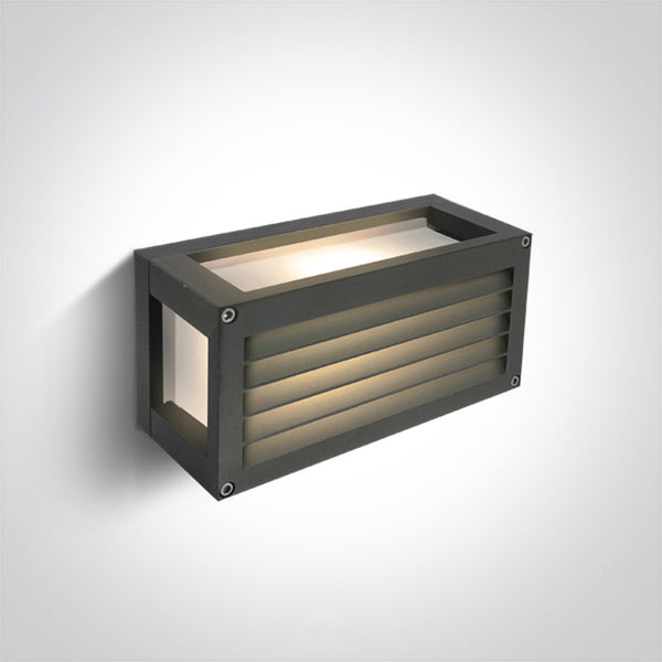 One Light 67420A/AN ANTHRACITE E27 15W WALL LIGHT IP54