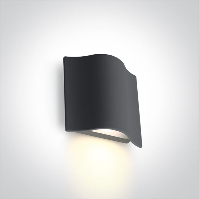 One Light 67422/AN/W ANTHRACITE WALL LED 6W WW IP54 230V