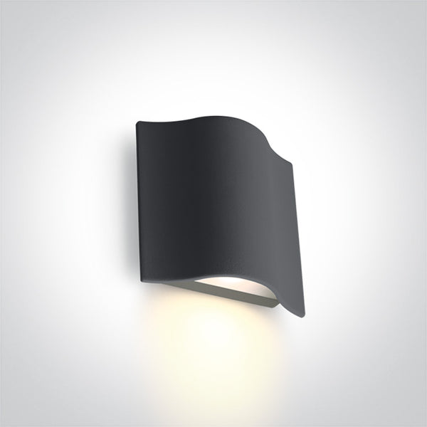 One Light 67422/AN/W ANTHRACITE WALL LED 6W WW IP54 230V