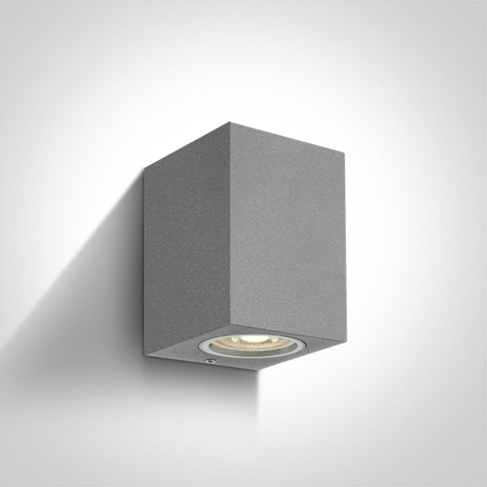 One Light 67426/G GREY WALL LIGHT GU10 7W IP65