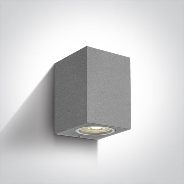 One Light 67426/G GREY WALL LIGHT GU10 7W IP65