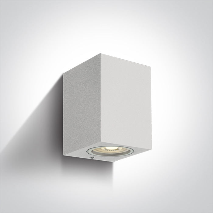 One Light 67426/W WHITE WALL LIGHT GU10 7W IP65