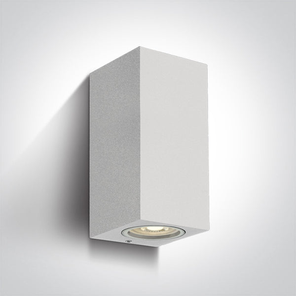 One Light 67426A/W WHITE WALL LIGHT GU10 2x7W IP65