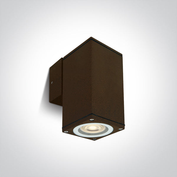 One Light 67426B/BR RUST BROWN WALL GU10 10w IP54 100-240V