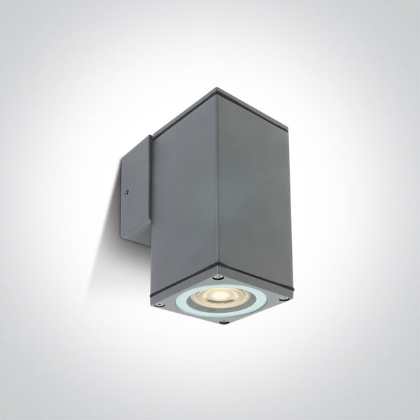 One Light 67426B/G GREY WALL GU10 10w IP54 100-240V