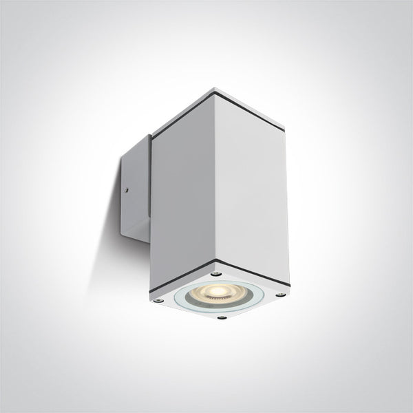 One Light 67426B/W WHITE WALL GU10 10w IP54 100-240V