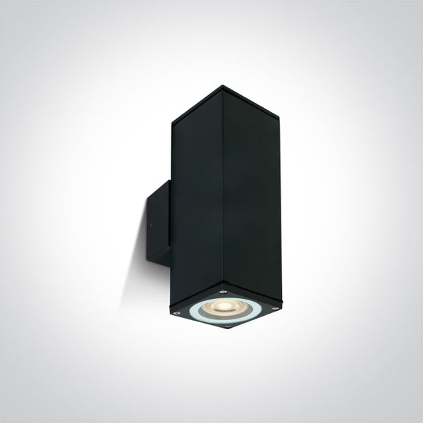 One Light 67426C/B BLACK WALL 2xGU10 10w IP54 100-240V