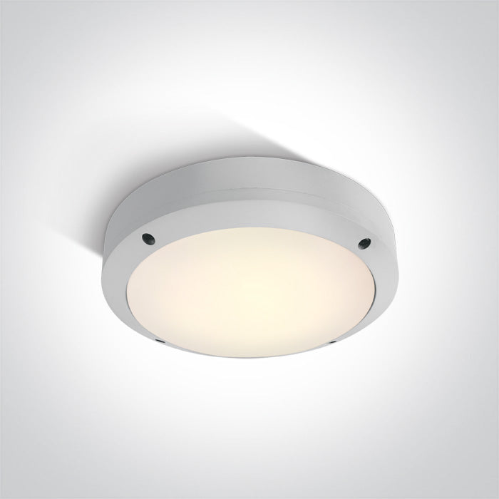 One Light 67442/W/W WHITE LED PLAFO 10W WW IP54 230V