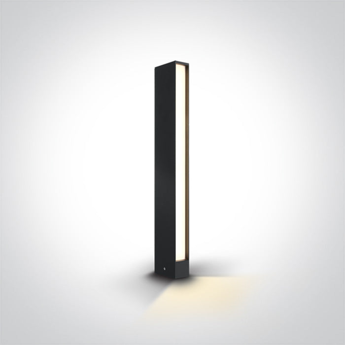 One Light 67460A/AN/W ANTHRACITE LED BOLLARD 60cm 8W WW IP54 100-240V