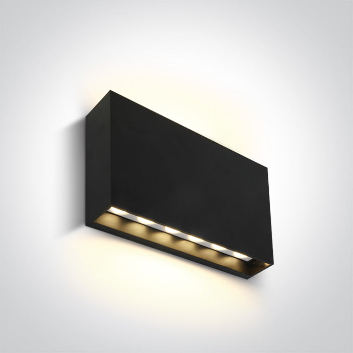 One Light 67472/AN/W ANTHRACITE LED WALL LIGHT 2x6W WW IP65 230V