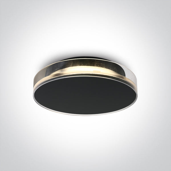 One Light 67478/B/W BLACK LED 12W WW IP65 230V DARK LIGHT