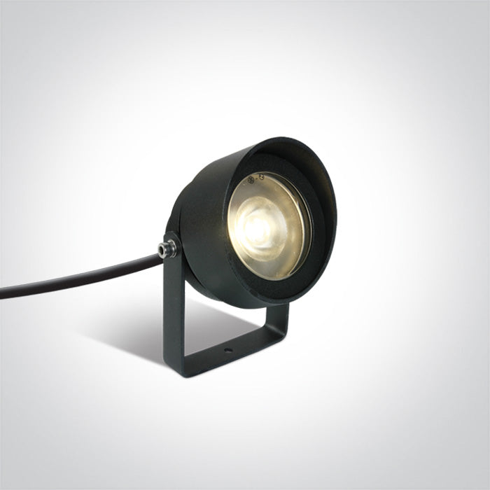 One Light 67488B/AN/W ANTHRACITE COB LED 11W WW IP65 WITH SPIKE 230V