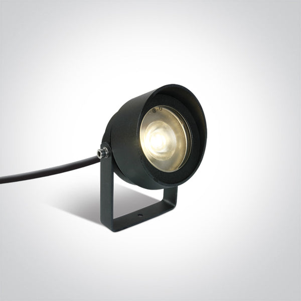 One Light 67488B/AN/W ANTHRACITE COB LED 11W WW IP65 WITH SPIKE 230V