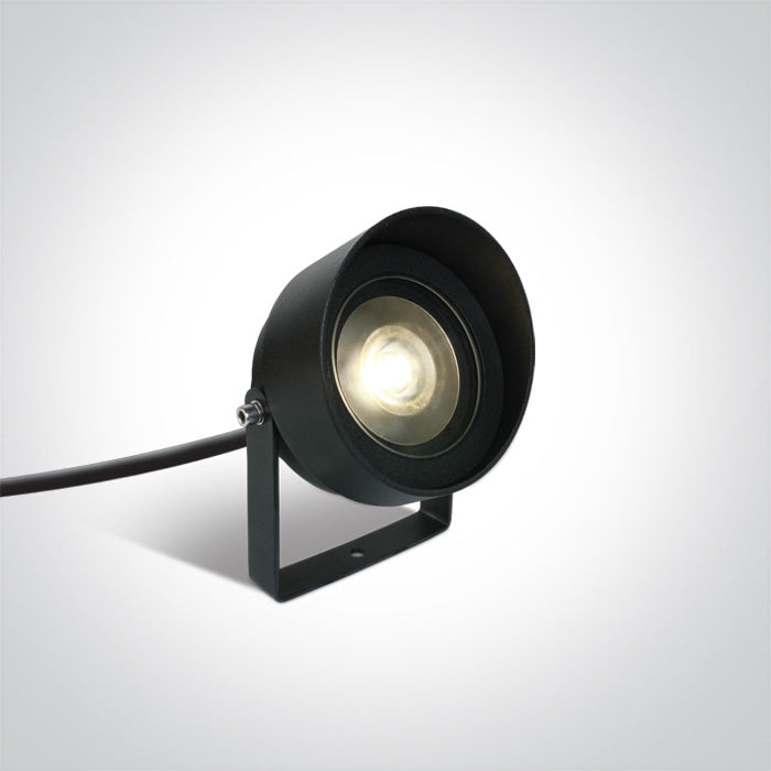 One Light 67488C/AN/W ANTHRACITE COB LED 14W WW IP65 WITH SPIKE 230V