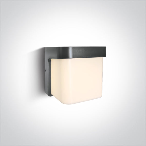 One Light 67492/AN/W ANTHRACITE WALL LED 12W WW IP54 230V
