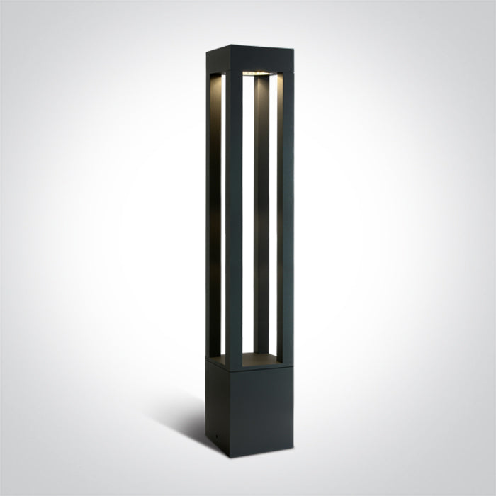 One Light 67504A/AN/W ANTHRACITE LED BOLLARD 90cm 22W WW IP65 230V