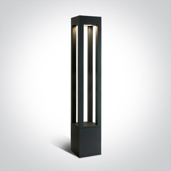 One Light 67504A/AN/W ANTHRACITE LED BOLLARD 90cm 22W WW IP65 230V