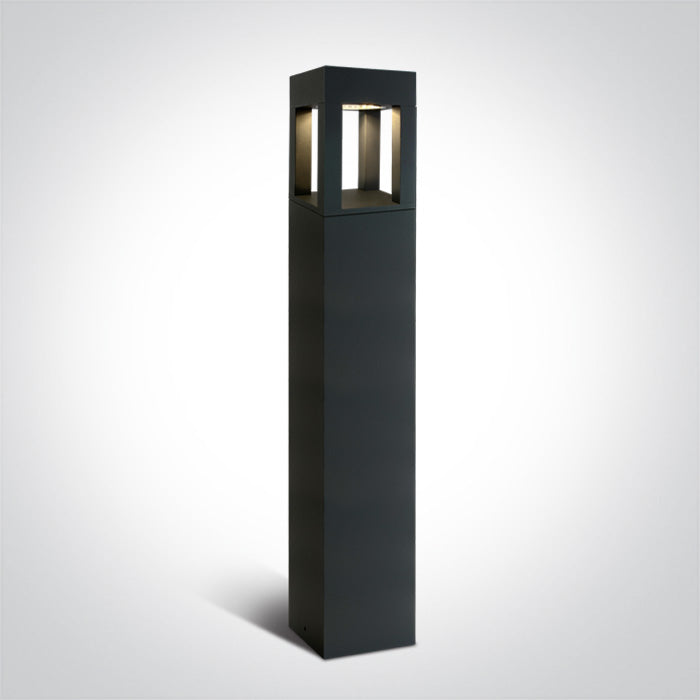 One Light 67506A/AN/W ANTHRACITE LED BOLLARD 90cm 22W WW IP65 230V