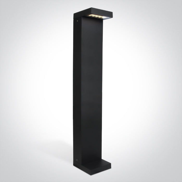 One Light 67508A/AN/C ANTHRACITE BOLLARD 70cm 8W CW IP65 230V