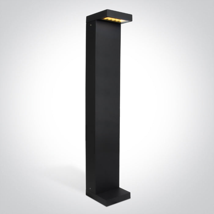 One Light 67508A/AN/W ANTHRACITE BOLLARD 70cm 8W WW IP65 230V