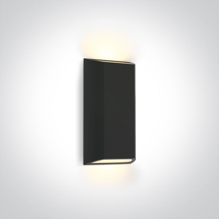 One Light 67512/AN/W ANTHRACITE LED WALL LIGHT 8W WW IP65 230V