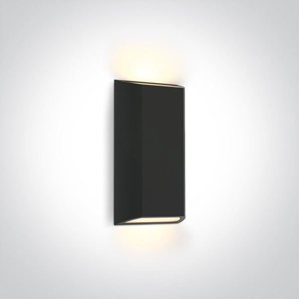 One Light 67512/AN/W ANTHRACITE LED WALL LIGHT 8W WW IP65 230V