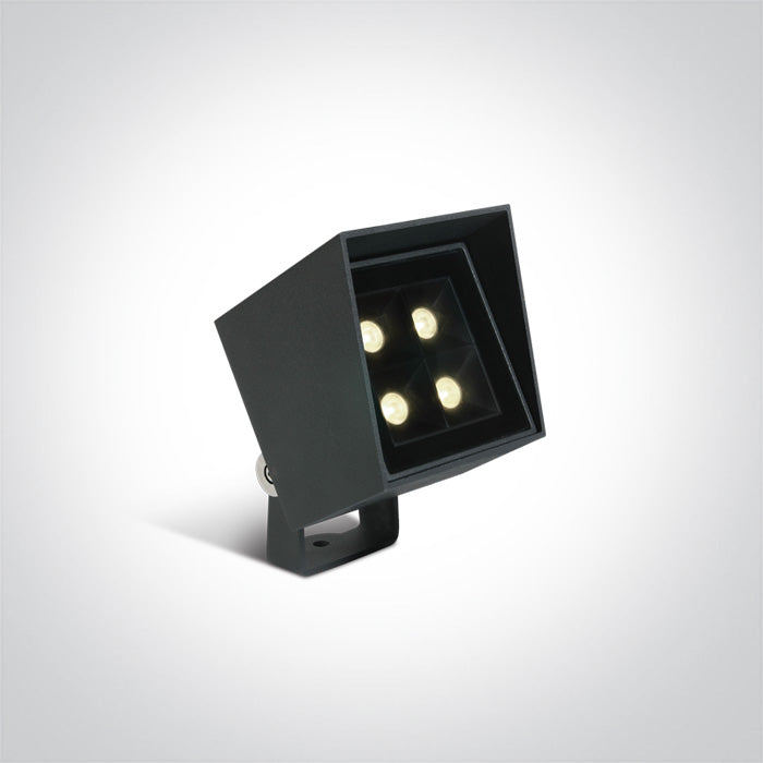 One Light 67514/AN/W ANTHRACITE LED 6W WW 30deg IP65 230v