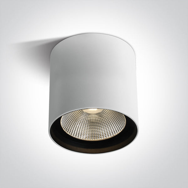 One Light 67516C/W/W WHITE COB LED 40W WW IP65 230V DARK LIGHT