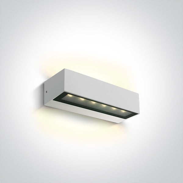 One Light 67526B1/W/W WHITE 2x6W WW IP65 230V