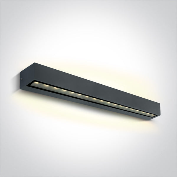 One Light 67526B3/AN/W ANTHRACITE  2x13W WW IP65 230V