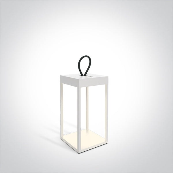 One Light 67530A/W WHITE LED 2,2W CCTV RECHARGEABLE USB IP65 DIMMABLE