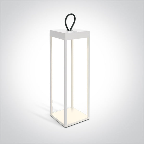 One Light 67530B/W WHITE LED 2,2W CCTV RECHARGEABLE USB IP65 DIMMABLE