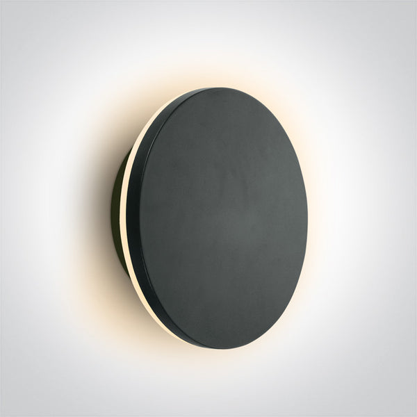 One Light 67532/B/W BLACK 15W WW IP65 230V DIMMABLE DARK LIGHT